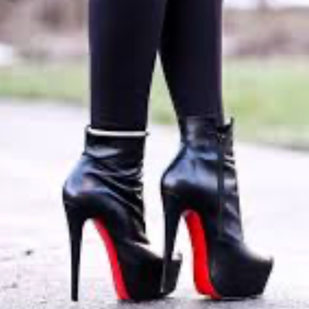 Christian louboutin daffodile 8,5 black leather